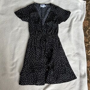 Princess Polly Black and White Polka Dot Dress